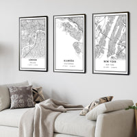 
              Alameda, California Modern Map Print
            