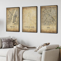 
              Castro Dei Volsci, Italy Vintage Style Map Print 
            
