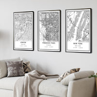 
              Pembroke Pines, Florida Modern Map Print 
            