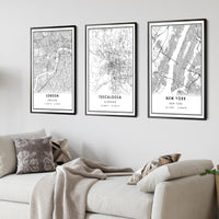 
              Tuscaloosa, Alabama Modern Map Print 
            