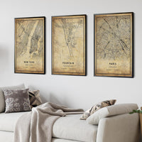 
              Fountain Colorado Vintage Style Map Print 
            