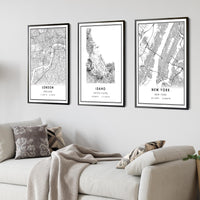 Idaho, United States Modern Style Map Print 