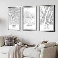 
              Monrovia, California Modern Map Print 
            
