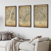 
              Buckhead, Georgia Vintage Style Map Print 
            