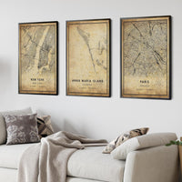 Anna Maria Island, Florida Vintage Style Map Print 