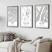 
              Charles Town, West Virginia Modern Map Print 
            