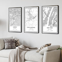 
              Christiansburg, Virginia Modern Map Print 
            