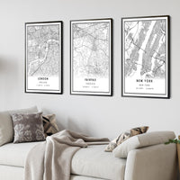 
              Fairfax, Virginia Modern Map Print 
            