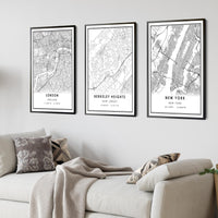 
              Berkeley Heights, New Jersey Modern Map Print 
            
