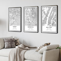 Wauwatosa, Wisconsin Modern Map Print 