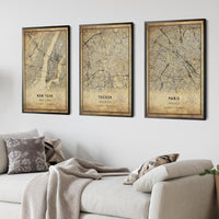 
              Tucker, Georgia Vintage Style Map Print 
            