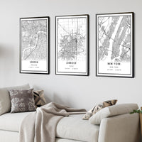 
              Lubbock, Texas Modern Map Print 
            
