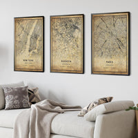 
              Augusta, Georgia Vintage Style Map Print 
            