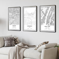 
              Sorrento, Italy Modern Style Map Print 
            