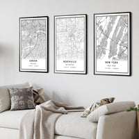 
              Northville, Michigan Modern Map Print 
            