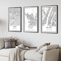 
              Reykjavik, Iceland Modern Style Map Print
            