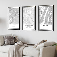 
              Huntington Park, California Modern Map Print
            