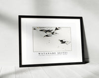 
              Watanabe Seitei - Flying magpies, illustration from Seitei Kacho Gafu 1890-1891
            