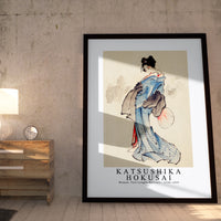 Kotsushika Hokusai - Woman, Full-Length Portrait 1760-1849