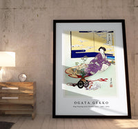 
              Ogata Gekko - Dog Playing with Flower Cart (1887–1896)
            