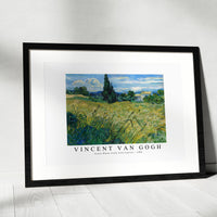Vincent Van Gogh - Green Wheat Field with Cypress 1889