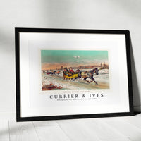 Currier & Ives - Waking up the old mare Chromolithograph-1881