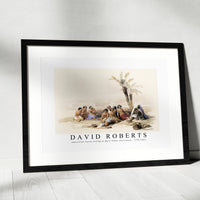 David roberts - Abyssinian slaves resting at Korti Nubia illustration-1796-1864