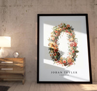 
              Johan Teyler - A flower wreath
            