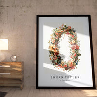 Johan Teyler - A flower wreath