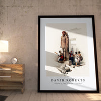 David roberts - Colossus in front of Temple of Wady Saboua Nubia-1796-1864