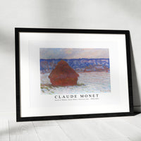 Claude Monet - Stack of Wheat, Snow Effect, Overcast Day 1890-1891