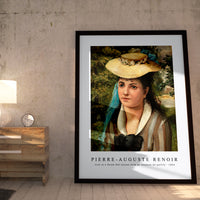 Pierre Auguste Renoir - Lise in a Straw Hat (Jeune fille au chapeau de paille) 1866