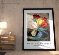 
              Sientje Van Houten - Tulips in a vase 1834-1909
            