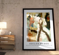 
              Odilon Redon - Portrait after a Costume Ball (Portrait of Madame Dietz–Monnin) 1879
            