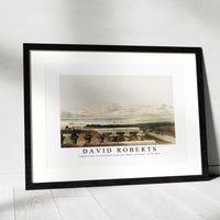 David Roberts - Libyan chain of mountains from the Temple of Luxor-1796-1864