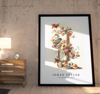 
              Johan Teyler - Vase with a floral garland
            