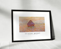 
              Claude Monet - Grainstack, Sun in the Mist 1891
            