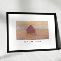 Claude Monet - Grainstack, Sun in the Mist 1891