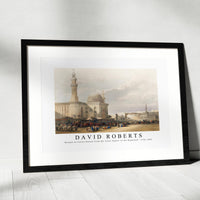 David Roberts - Mosque of Sultan Hassan from the Great Square of the Rumeyleh-1796-1864