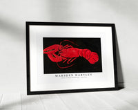 
              Marsden Hartley - Lobster on Black Background (1940–1941)
            