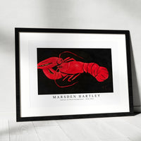 Marsden Hartley - Lobster on Black Background (1940–1941)