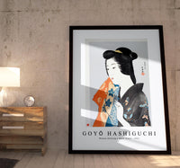 
              Goyo Hashiguchi - Woman Holding a Hand Towel 1921
            