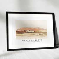 David Roberts - Medinet Habu (Medint) in Thebes-1796-1864