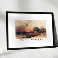 David roberts - Approach of the simoom Desert of Gizeh-1796-1864