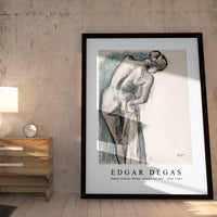 Edgar Degas - Naked woman. Bather Drying Herself 1883-1884