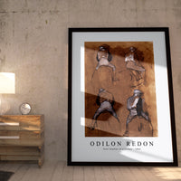 Odilon Redon - Four Studies of a Jockey 1866