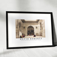 David Roberts - Interior of the mosque of the Sultan the Ghoree-1796-1864