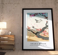 
              Ohara Koson - Two great tits at blossoming tree (1925 - 1936) by Ohara Koson (1877-1945)
            