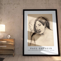 Paul Gauguin - Heads of Tahitian Women, Frontal and Profile Views 1891-1893