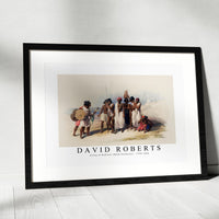 David Roberts - Group of Nubians (Wady Kardasey)-1796-1864